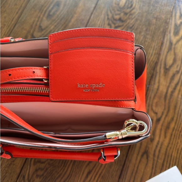 Kate Spade Tippy triple compartment Satchel - Tamarillo color - Picture 11 of 16